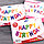 Праздничное украшение фольгированные надувные буквы "Happy birthday" h-40см ассорти, фото 3