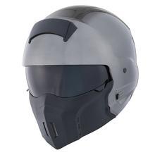 Шлем мото 1Storm HKY861 трансформер XL серый глянцевый - фото 2 - id-p162133136