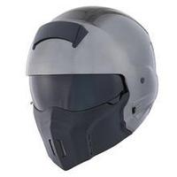 Мотоциклетный шлем 1Storm HKY861 трансформер L серый глянцевый