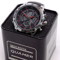 Часы наручные кварцевые QUAMER 1308 (красный)