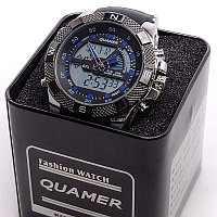 Часы наручные кварцевые QUAMER 0213 (синий)