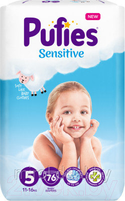 Подгузники детские Pufies Sensitive Junior 11-16кг - фото 1 - id-p162141545