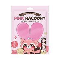 Гидрогелевые патчи для и области вокруг глаз SECRETKEY PINK RACOONY HYDROGEL EYE & CHEEK PATCH 3EA 3шт