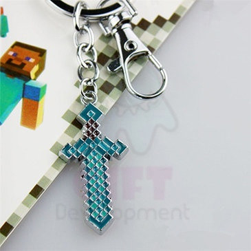Брелок на ключи Алмазный меч Minecraft - фото 1 - id-p16106602