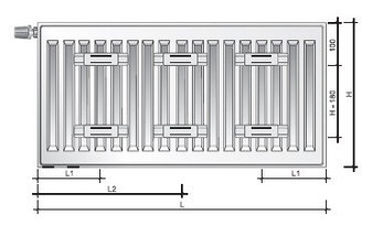 Радиатор стальной PURMO Ventil Compact 11 500х600 (нижнее подключение), фото 2