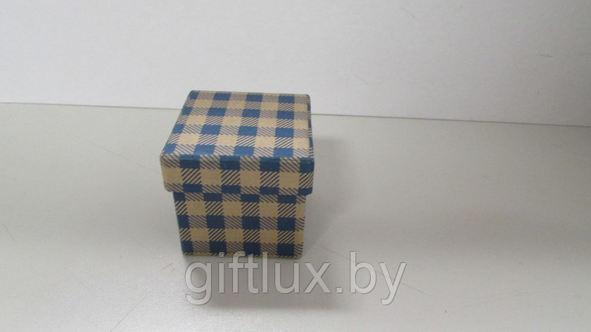 Коробка-малышка "Клетка", 5*5*5 см синий, фото 2