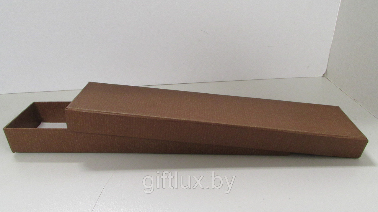 Коробка подарочная Однотон , 5*25*3 см шоколад