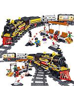 Конструктор JISI Bricks City "Поезд" на радиоуправлении, с мотором, 1464 детали, Аналог LEGO лего, арт.QL0313