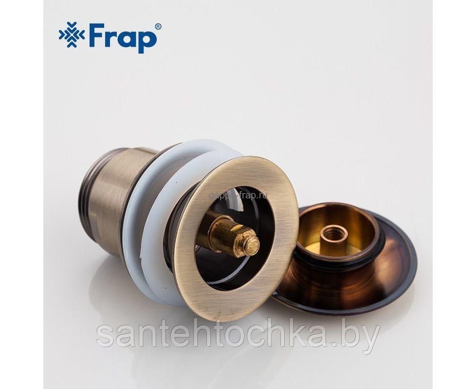 Донный клапан (выпуск) для раковины Frap F60-4 бронза - фото 2 - id-p156919243