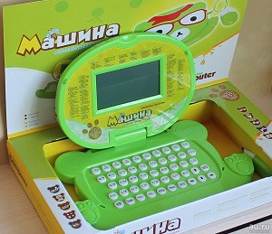 Детский компьютер ноутбук Машина  , русско английский, 120 заданий арт. 20316ER