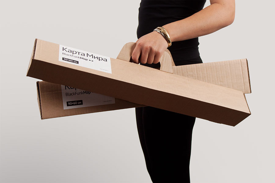 Тублерон - треугольная упаковка картонная для печатной продукции 420мм
