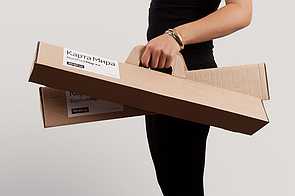 Тублерон - треугольная упаковка картонная для печатной продукции 520мм