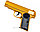 Пистолет металлический  пневматический K-112B (золотой) на пульках 6мм(  FN Browning M1910), фото 6