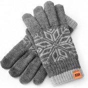 Перчатки для сенсорных устройств Xiaomi Mi Wool Touch Gloves бежевый, серый, синий - фото 3 - id-p162228271