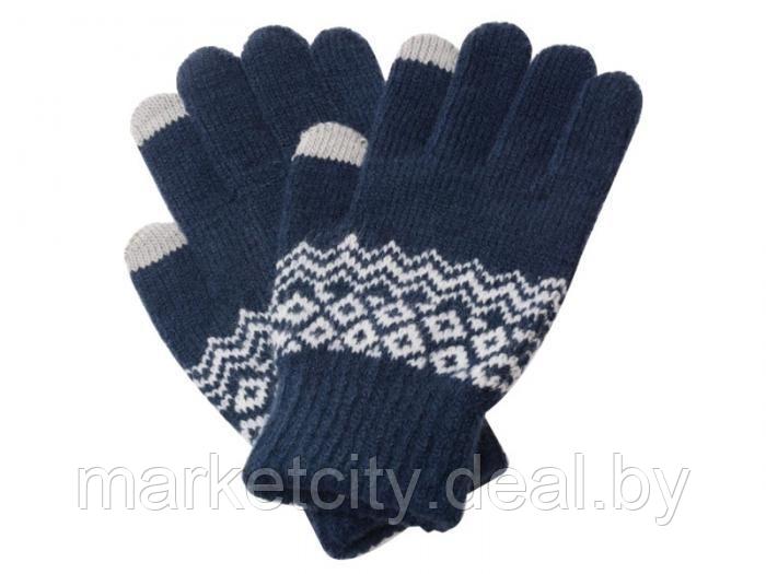 Перчатки для сенсорных устройств Xiaomi Mi Wool Touch Gloves бежевый, серый, синий - фото 5 - id-p162228271