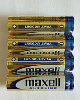 Батарейки Maxell AA, LR6/MN1500, 4 штуки/упаковка