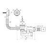 Сифон для ванны с переливом Ани Пласт 1½"х40/50 регулируемый Е255, Россия, фото 2