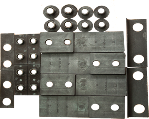 Комплект деталей изоляции фундаментных угольников стрелочных гарнитур Р-65 с доставкой по РБ - фото 1 - id-p162261125