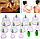 Набор вакуумных банок с насосом, 12 штук для массажа «БА ХО ГУАН» со шлангом, фото 9