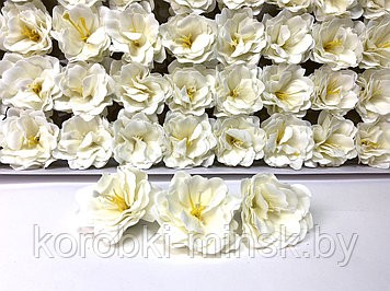 Декоративный цветок-мыло «Камелия» 7*4см, 50шт. Шампань