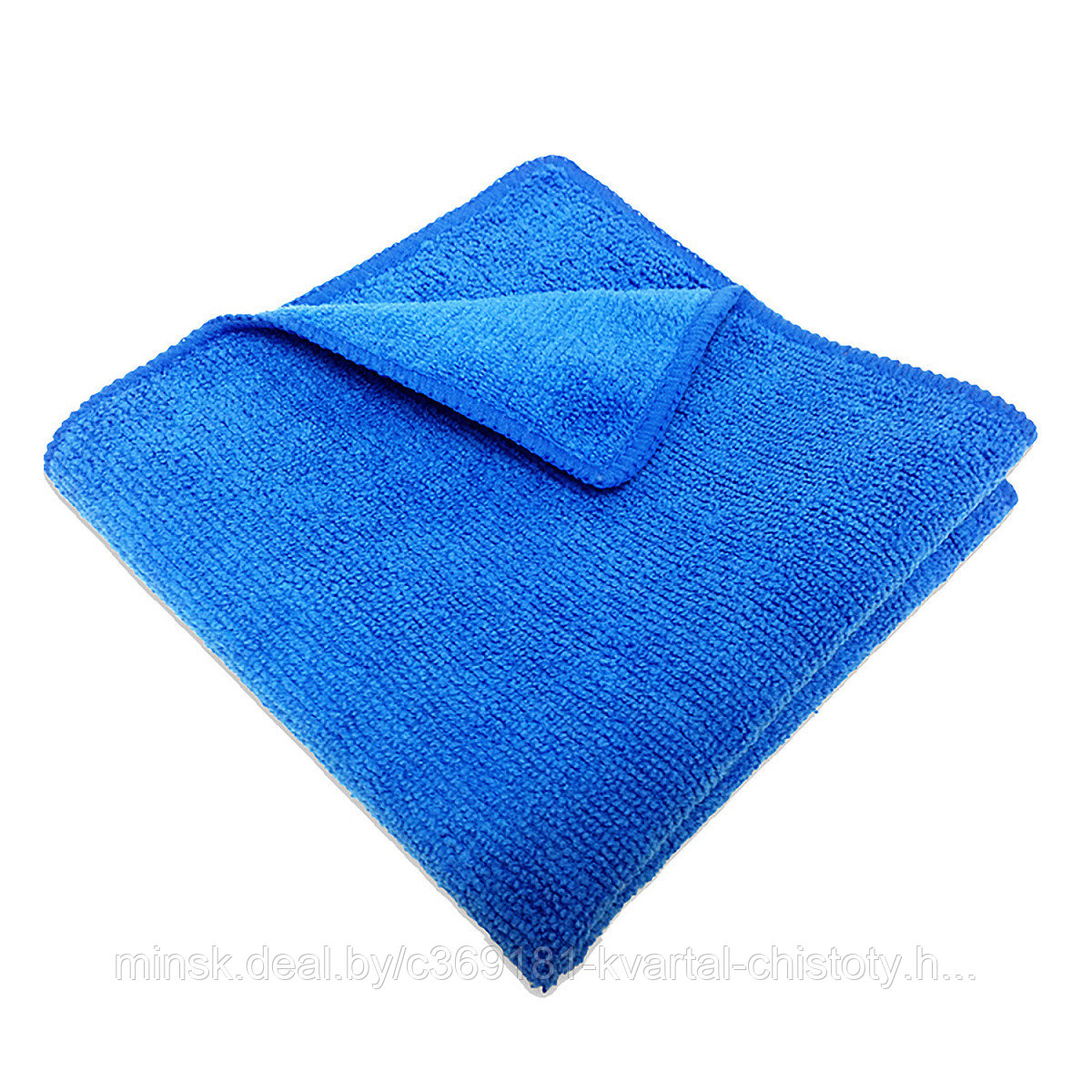 Салфетка из микрофибры 30х30см 220 г/м2 универсальная синяя, РФ