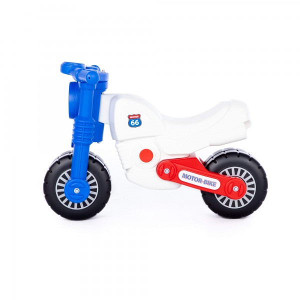 Детская игрушка каталка-мотоцикл "Моторбайк" (бело-синий) арт. 90324 ПОЛЕСЬЕ - фото 2 - id-p162276945