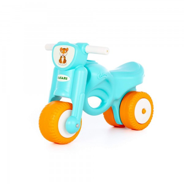 Детская игрушка каталка-мотоцикл "Мини-мото" сафари (голубая) арт. 90324 ПОЛЕСЬЕ - фото 1 - id-p162276947