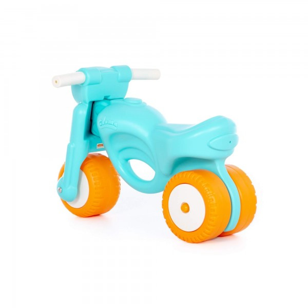 Детская игрушка каталка-мотоцикл "Мини-мото" сафари (голубая) арт. 90324 ПОЛЕСЬЕ - фото 3 - id-p162276947