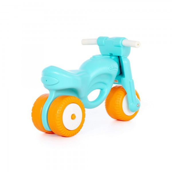 Детская игрушка каталка-мотоцикл "Мини-мото" сафари (голубая) арт. 90324 ПОЛЕСЬЕ - фото 4 - id-p162276947