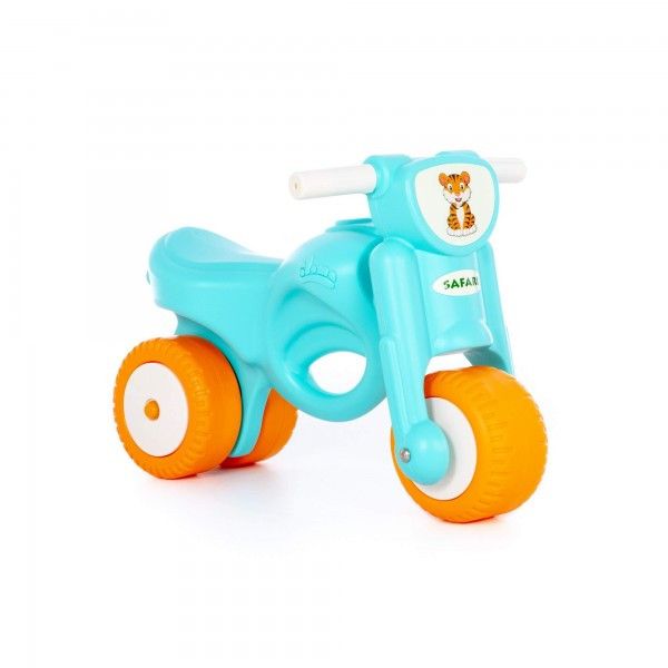 Детская игрушка каталка-мотоцикл "Мини-мото" сафари (голубая) арт. 90324 ПОЛЕСЬЕ - фото 6 - id-p162276947