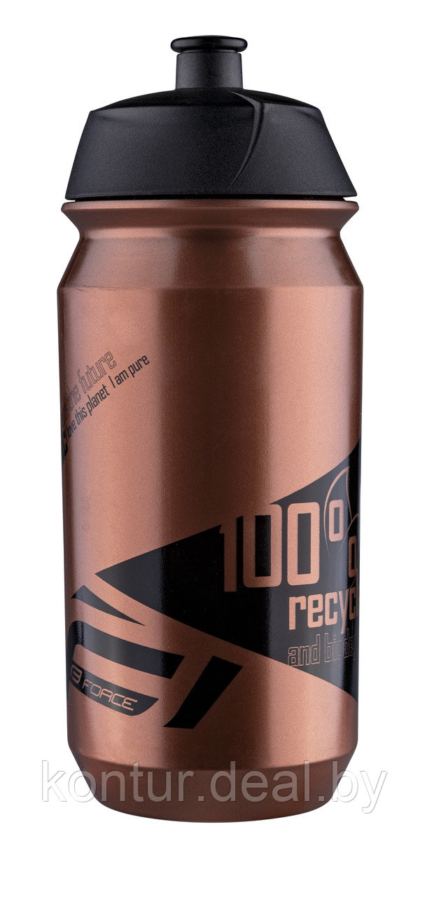 Велобутылка Force, BIO, 500мл, бронзово/черная - фото 1 - id-p162281032