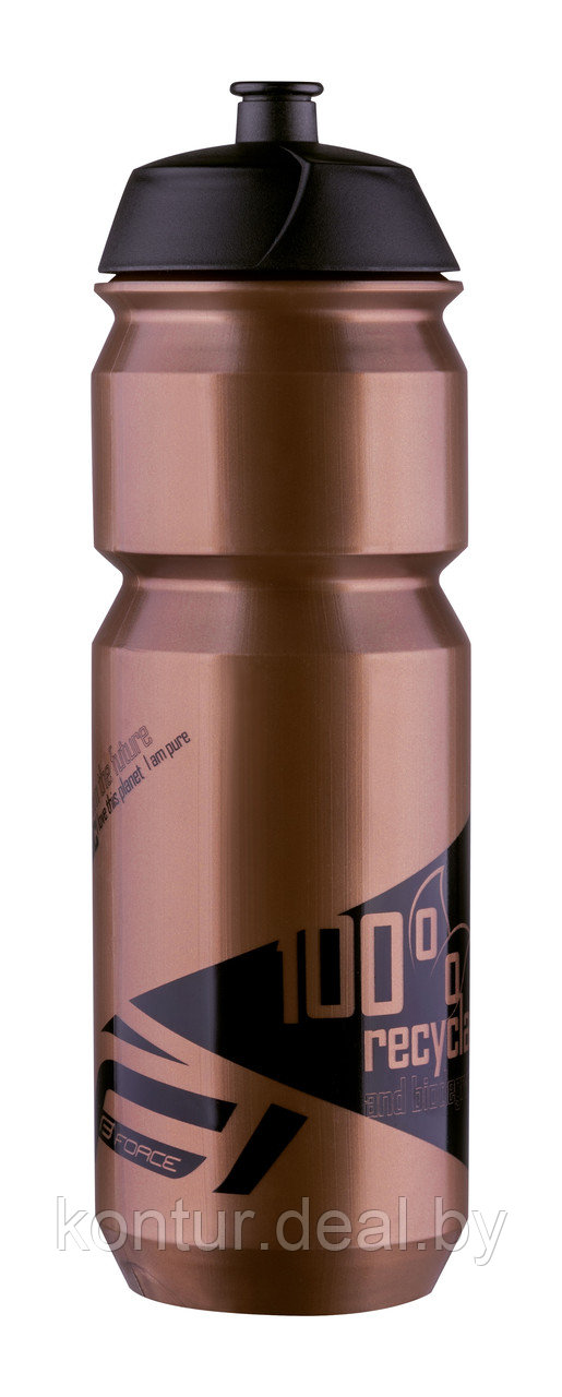 Велобутылка Force, BIO, 750мл, бронзово/черная - фото 1 - id-p162281135