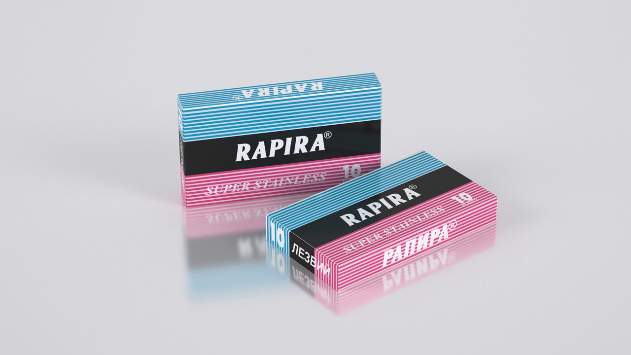 Лезвия двухсторонние Rapira Classic, 10 шт/уп
