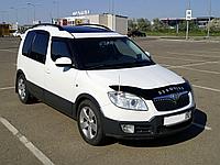 Дефлектор капота - мухобойка, Skoda Roomster 2006-..., VIP TUNING