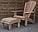 Кресло садовое из массива сосны "Адирондак Небраска" с подставкой для ног, фото 6