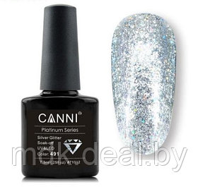 Гель-лак (шеллак) Canni Platinum №491 Darkred Platinum 7.3ml