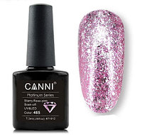 Гель-лак (шеллак) Canni Platinum №485 Liquid Foil Glitter 7.3ml