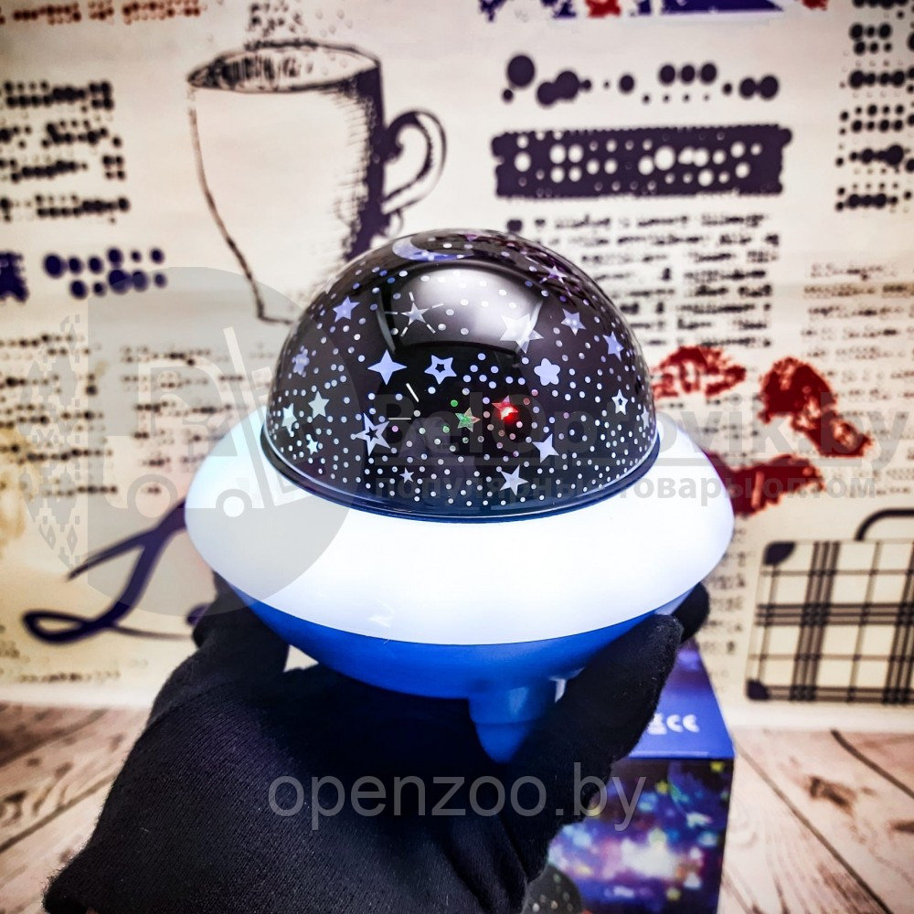 Ночник колонка Летающая тарелка Bluetooth LED Crystal Magik Ball Пульт ДУ Черный корпус - фото 2 - id-p162302471