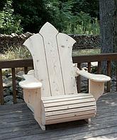 Кресло садовое из массива сосны "Адирондак Буффало"
