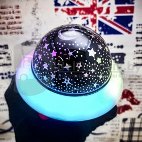 Ночник колонка Летающая тарелка Bluetooth LED Crystal Magik Ball Пульт ДУ Черный корпус