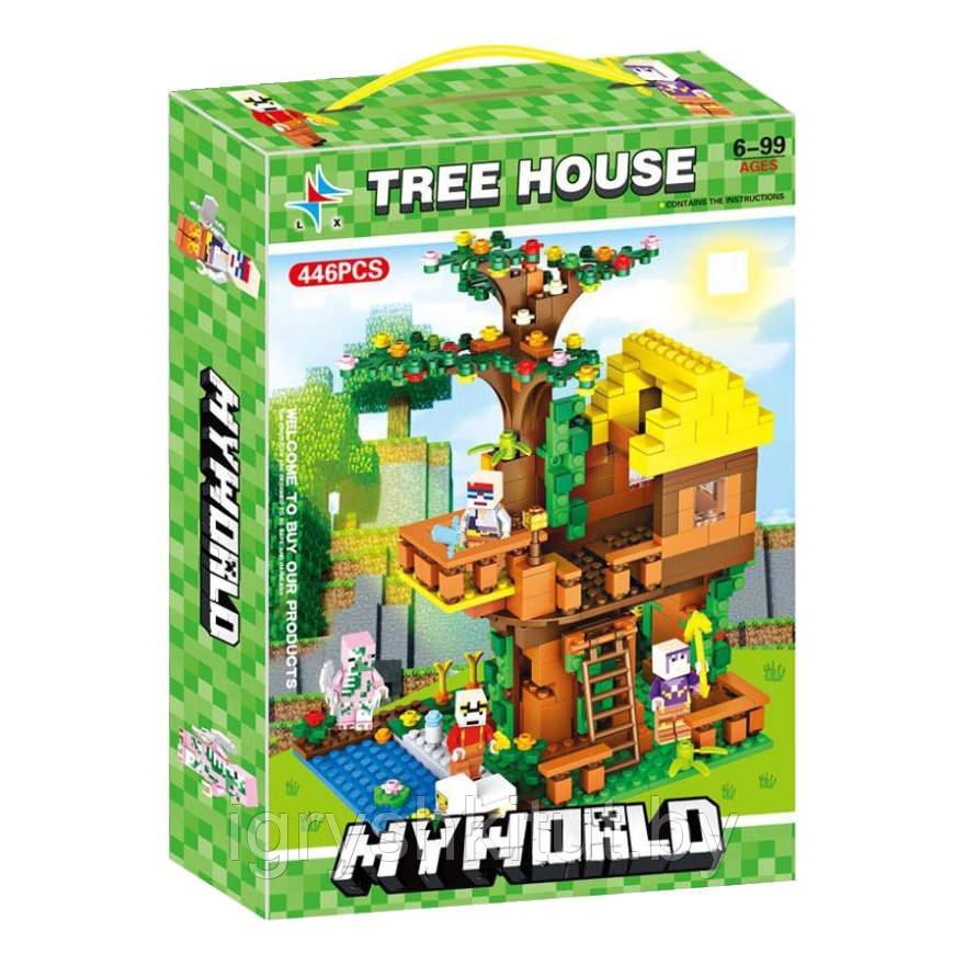 Конструктор Minecraft "дом на дереве", 446 деталей, арт.LX. A302 - фото 2 - id-p162312486