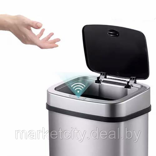 Мусорное ведро Xiaomi Ninestars Stainless steel Sensor Trash Can 15л (DZT-15-5) - фото 2 - id-p162329537