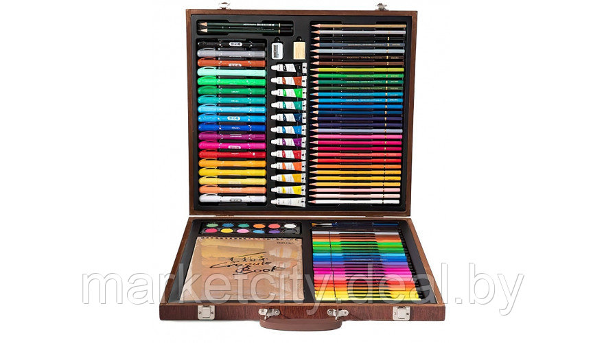 Набор для рисования DELI Painting Set Wooden Box - фото 6 - id-p162335252