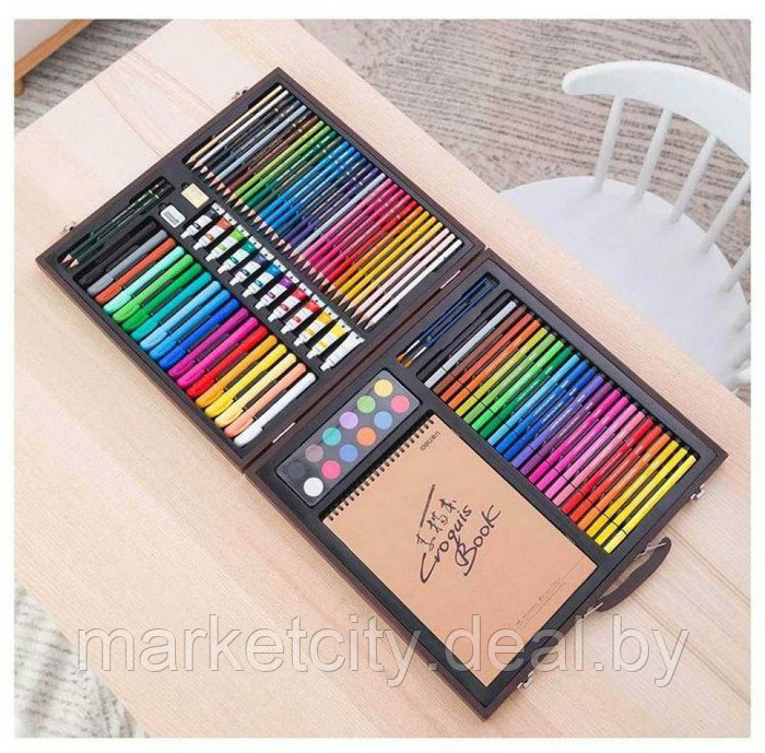 Набор для рисования DELI Painting Set Wooden Box - фото 1 - id-p162335252