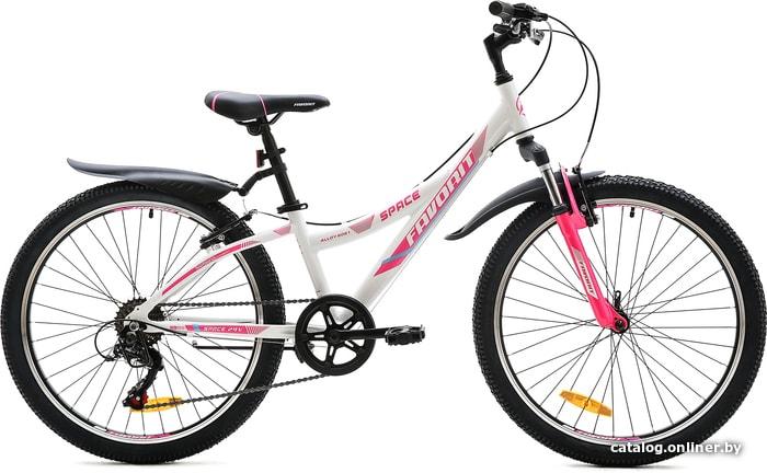 Велосипед Favorit Space 24 V бело-розовый