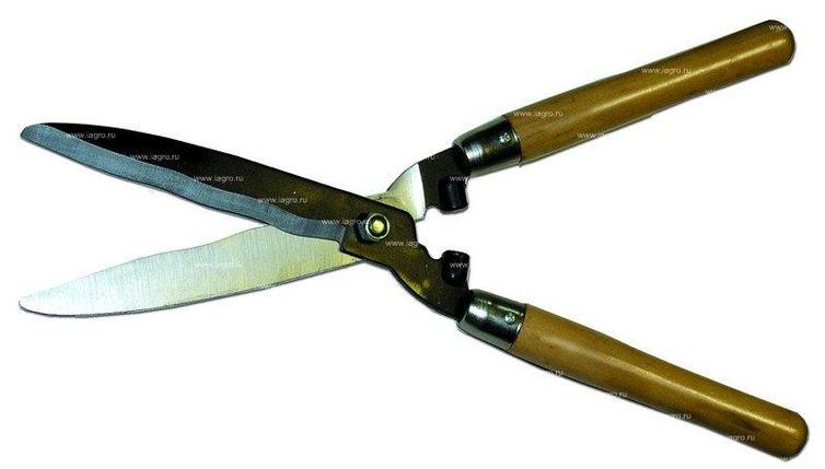 Ножницы бордюрные 51см с деревянными ручками, фигурные лезвия, фото 2