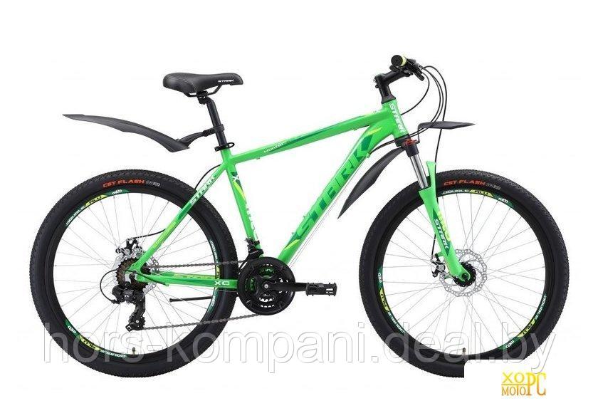Велосипед Stark 18 Hunter 26.2 D  зеленый/темнор-зеленый/белый  18