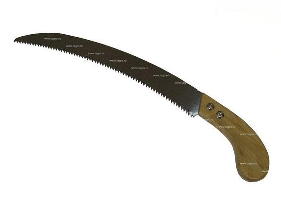 Ножовка серповидная 33cм с деревянной ручкой, фото 2