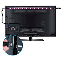 Водонепроницаемая светодиодная RGB лента 2 метра с пультом TV LED Strip, фото 3