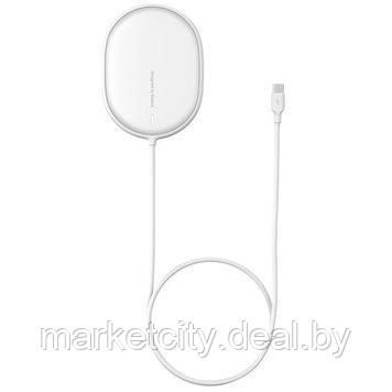 Беспроводное зарядное устройство Baseus Light Magnetic Wireless Charger Type-C 1.5m WXQJ-02 White - фото 2 - id-p162364331